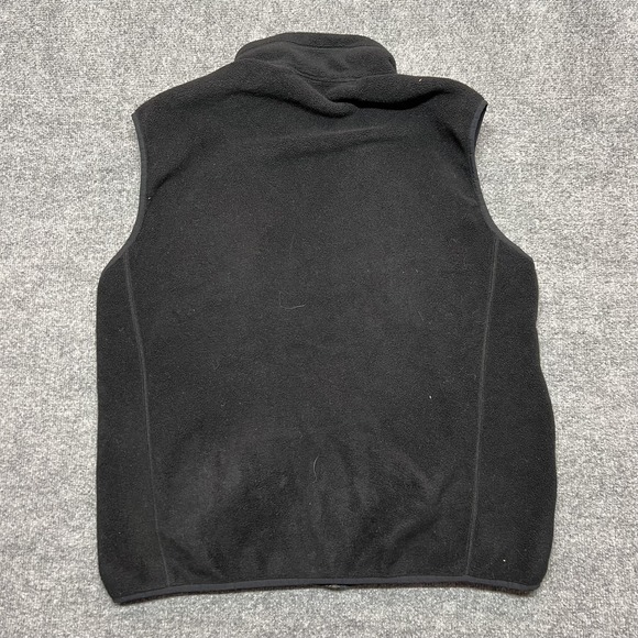 Patagonia Vest Mens XL Black Fleece Full Zip Pockets DGS Law Logo Hiking - Picture 4 of 9